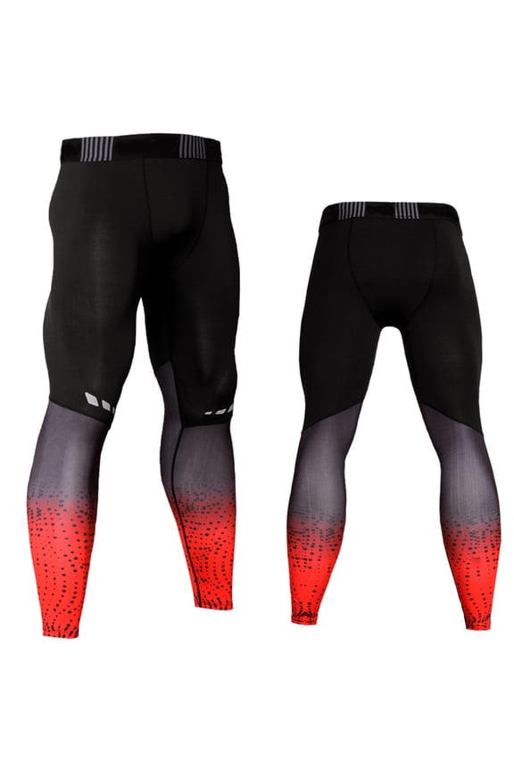 Red Men's Yoga Pants Lightweight and Comfortable for Training