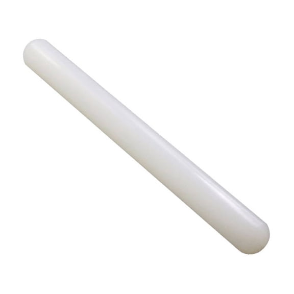 WEAVILUX Cake Decorating Tools Rolling Pin White Plastic Non-stick Kitchen Utensil 1Pcs