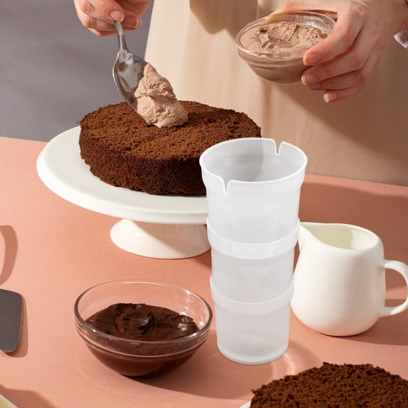 WEAVILUX Portable Plastic Pastry Bag Holder Stand for Frosting, Cream, Filling, and Cake Decorating Tools