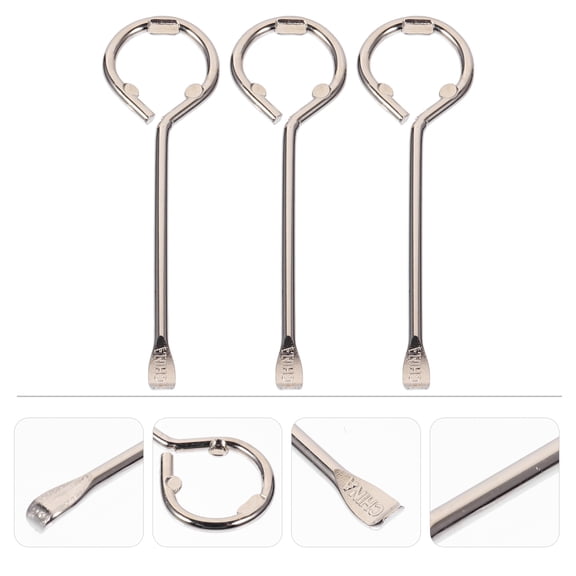 WEAVILUX 3-Piece Manual Jar Lid Opener Set, Iron Kitchen Tool for Easy Grip and Time-Saving Convenience