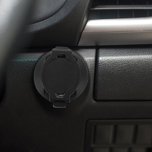 WEAVILUX Push to Start Button Cover Black Car Ignition Protector with Easy Installation