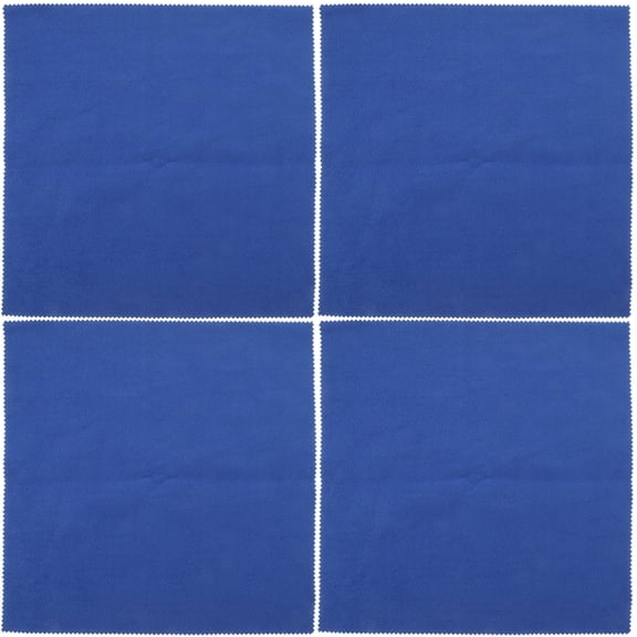 WEAVILUX Cleaning Cloths 4Pcs Microfiber for Surface Cleaning 9.8x9.8in Blue