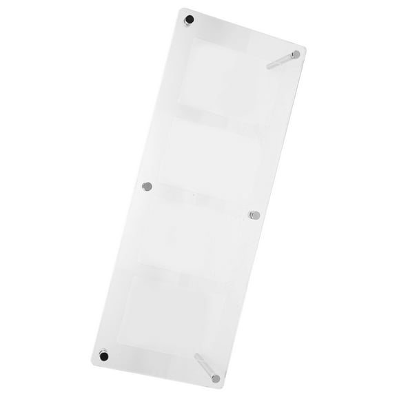 WEAVILUX Clear Acrylic Photo Frame with Four-Grid Layout, Space-Saving Design, 0.5 x 10.5 Inches for Home and Office Decor