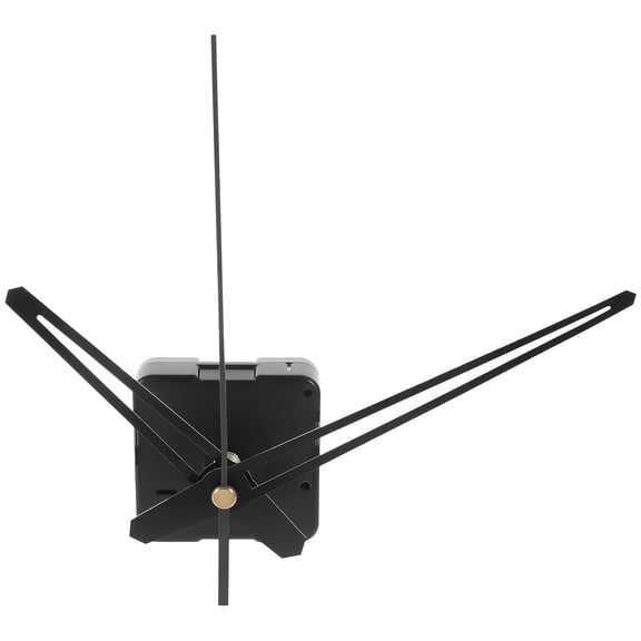 WEAVILUX High Precision Silent Clock Motor Kit with Black Plastic Housing for Clock Repair and Craft Projects, 1 Set