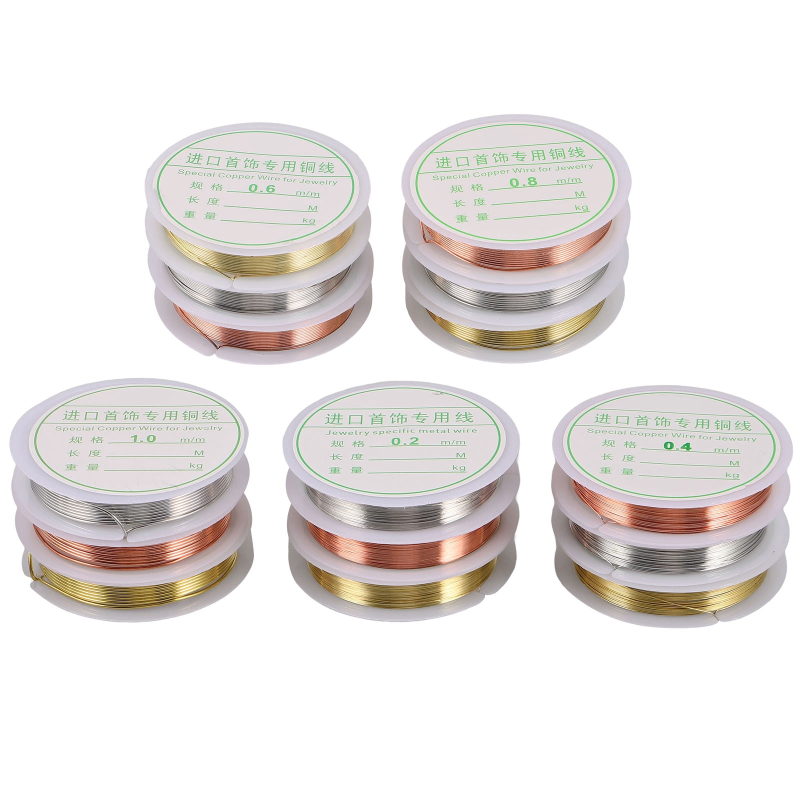 WEAVILUX Copper Jewelry Wire Assorted Colors for Crafting, Beading, Wire Making, Accessories, and Projects