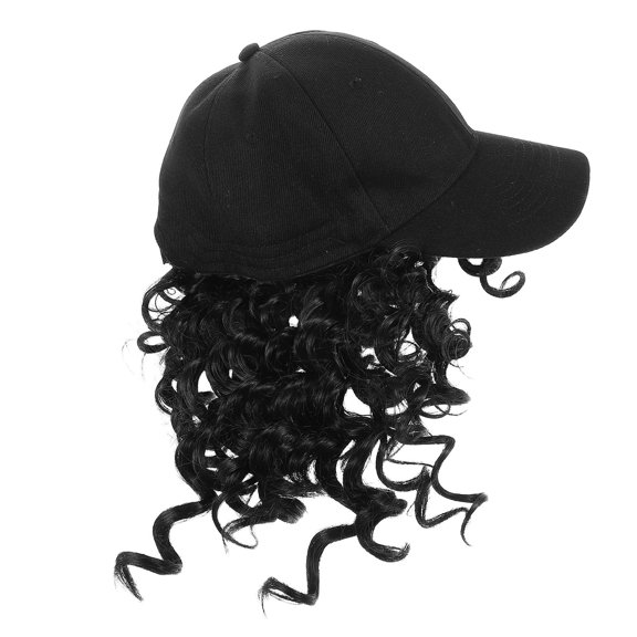 WEAVILUX Curly Hair Hat with Ventilation Features for Women Daily Use Black Design 1Set