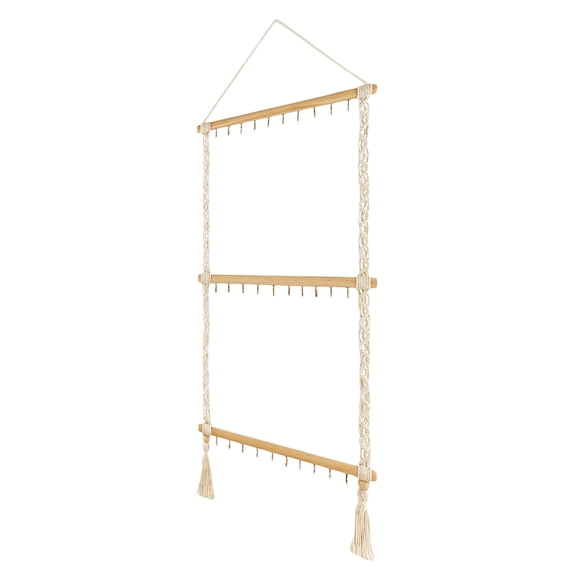 WEAVILUX Metal Hair Band Organizer Rack for Hair Bows, Hanging Storage Holder, Space-Saving Design, 1 Piece