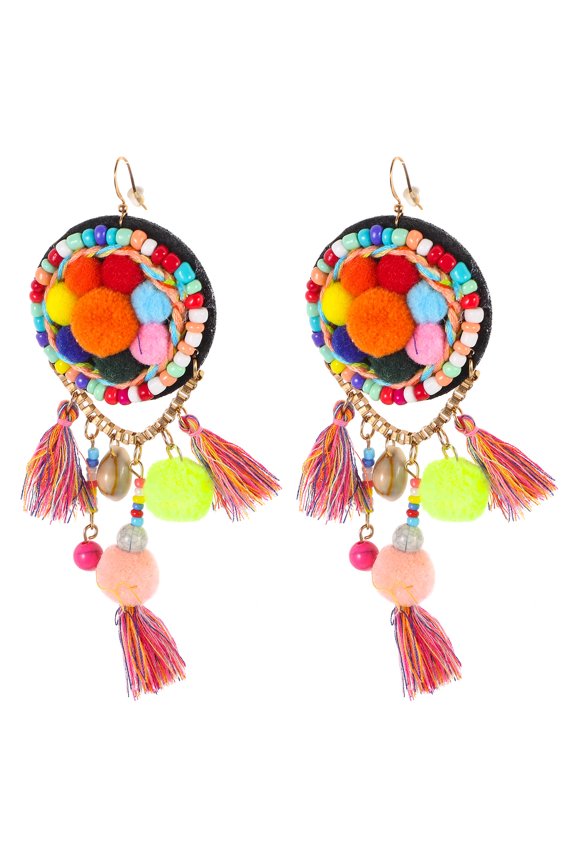 Dangly Earrings for Women, Multi-Color 1 Pair, Perfect for Parties, Casual and Everyday Wear