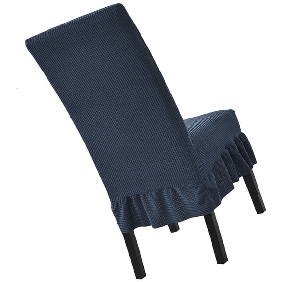 WEAVILUX Navy Stretchy Dining Chair Slipcover, Elastic Furniture Cover for Home, Kitchen, Dining Room, Easy Fit and Wash