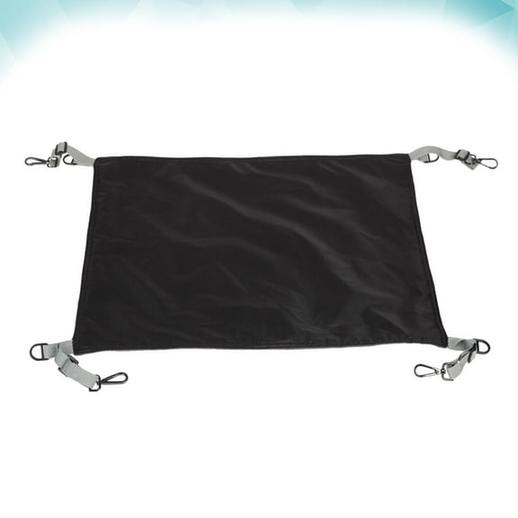 WEAVILUX Durable Black Cat Lounger Waterproof Hammock Removable Sleeping Bed for Pets