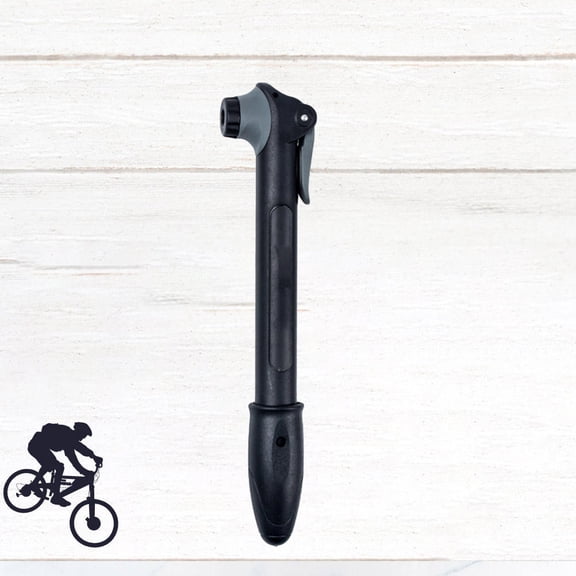 WEAVILUX Black Nylon Bike Floor Pump Featuring Build, Ergonomic Handle, and Easy Activation