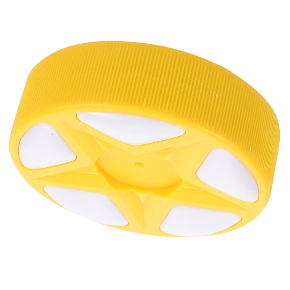 WEAVILUX Yellow Roller Hockey Puck for Outdoor Training High Visibility Durable Plastic Sports Ball
