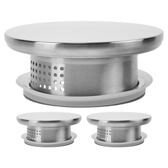WEAVILUX Stainless Steel Water Pitcher Replacement Lids with Leakproof Silicone Seal, 3-Pack Covers for Home and Kitchen Use