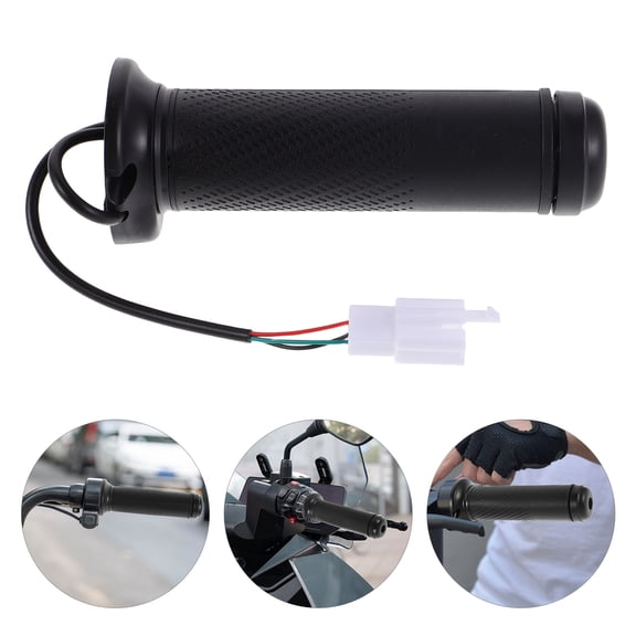 WEAVILUX Electric Bike Throttle Handlebar Speed Control Replacement Black for E-Bike Accessories
