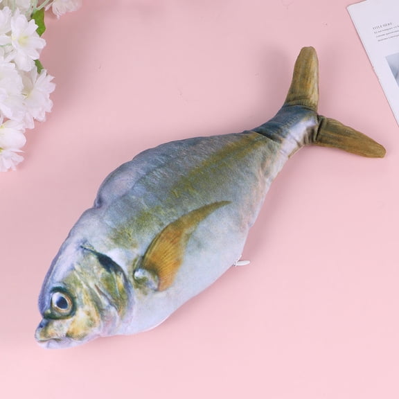 WEAVILUX Cotton Plush Electronic Fish Toy for Cats, Interactive Pet Plaything to Keep Cats Active and Entertained at Home