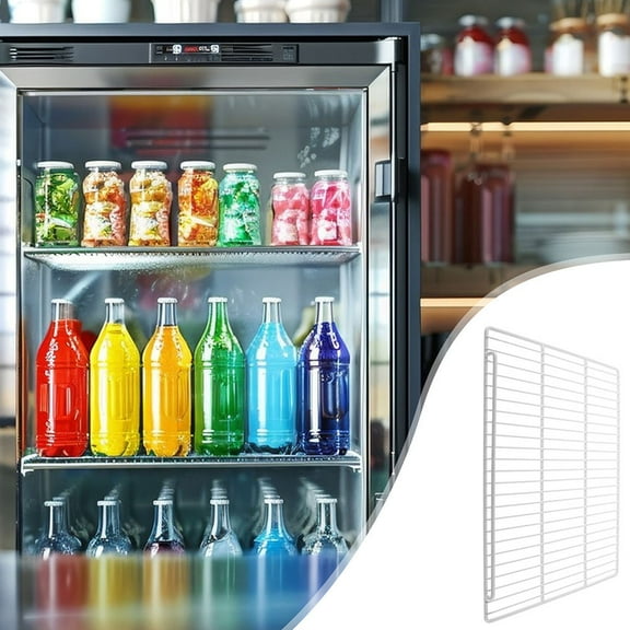 WEAVILUX Freezer Shelf Rack White Steel Wire for Storage Space Optimization