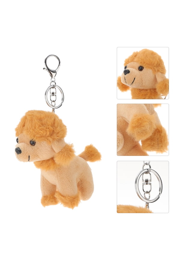 Fuzzy Keychain Animal Orange 1Pcs Cute Accessory for Festive Occasions