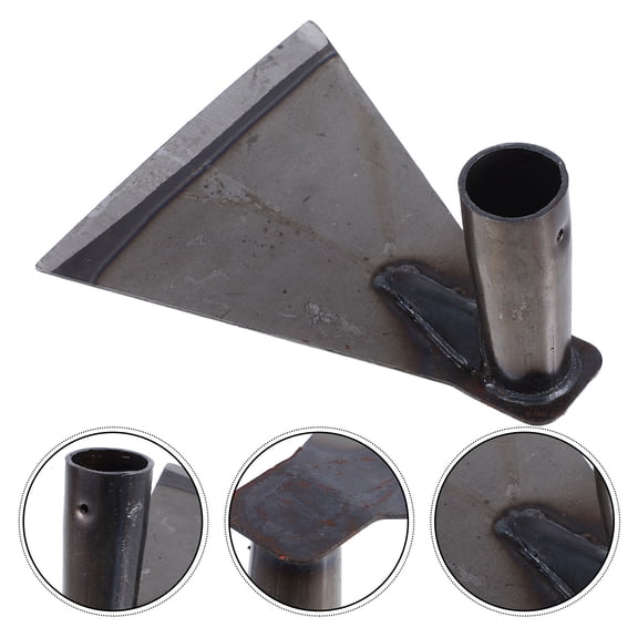 WEAVILUX Triangle Hand Hoe with Manganese Steel Blade for Farm Soil Loosening and Weeding