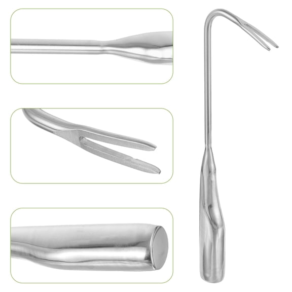 WEAVILUX Weeder For Gardening Weed Puller Silver Stainless Steel 1Set