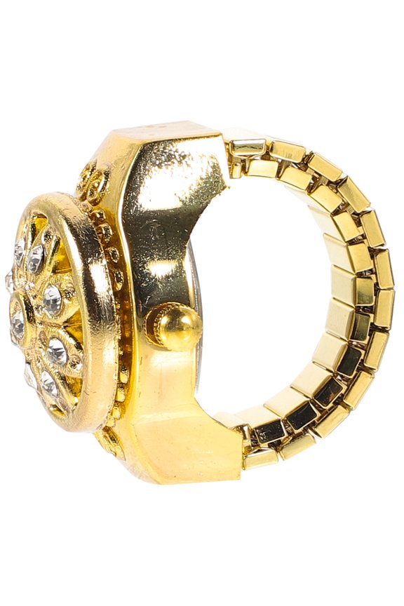 Portable Golden Decorative Finger Watch with Professional and Practical Features