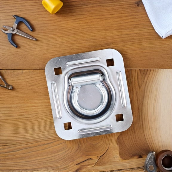 WEAVILUX Heavy Duty Grey Truck Tie Down Anchors Spring Loaded Cargo Hooks for Trailer Van