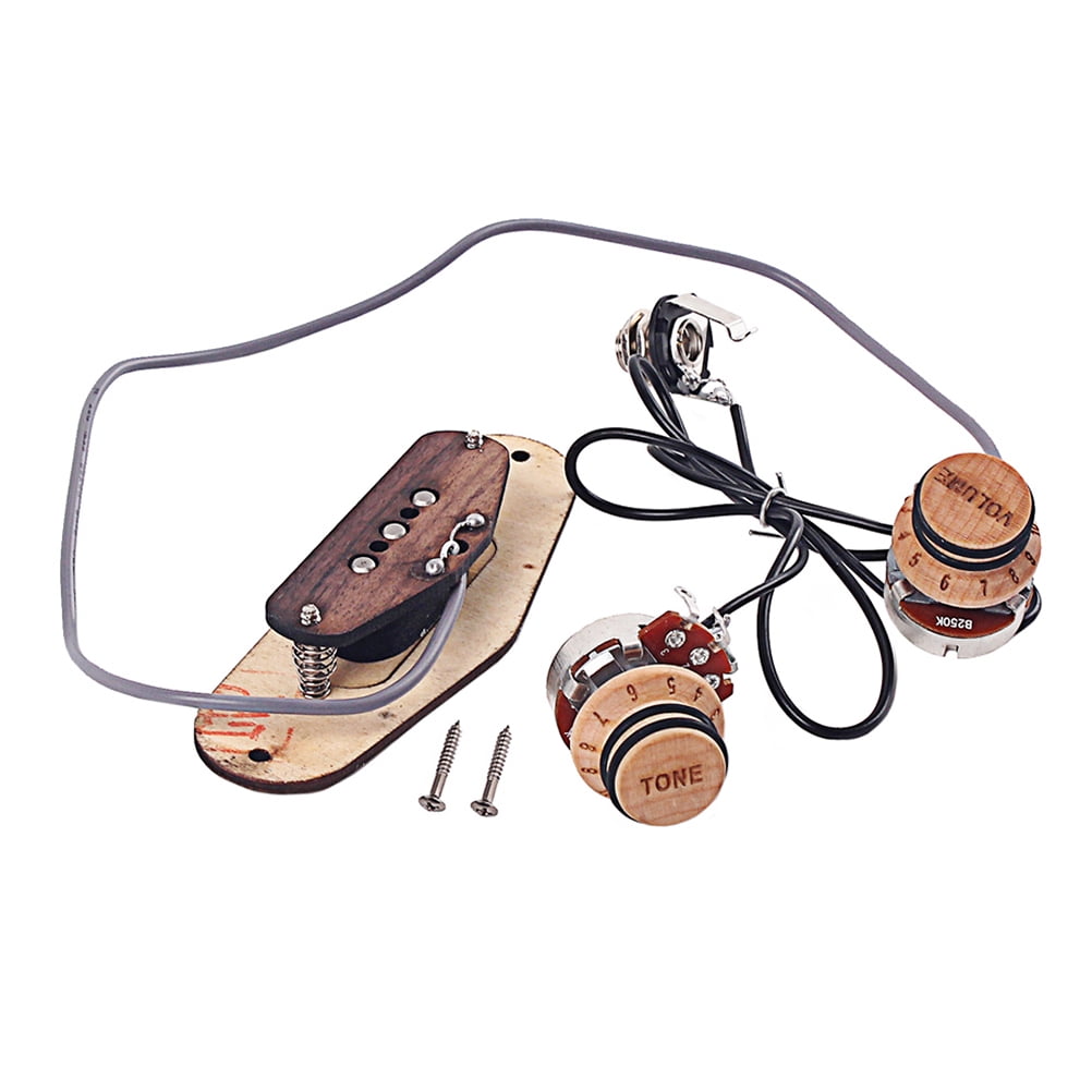 WEAVILUX Maple Acoustic Guitar Pickup System Set with 1 Piece Guitar Pickup for Enhanced Sound
