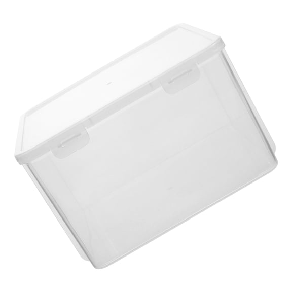 WEAVILUX Home Kitchen Bread Storage Box Transparent Plastic Toast Holder with Lid