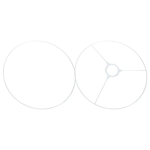 WEAVILUX Durable White Iron Lampshade Ring, Perfect for Fixing Lampshades