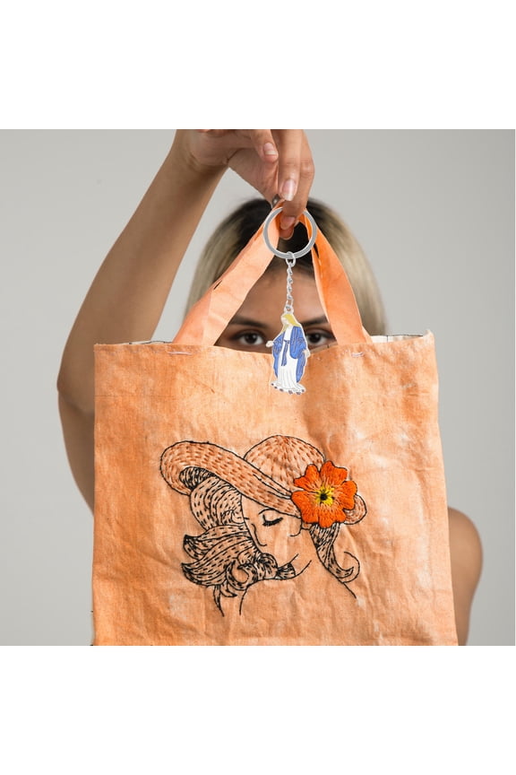 Key Chains for Backpacks Bag Charm Metal Blue 1Pack Item Anyone Weddings