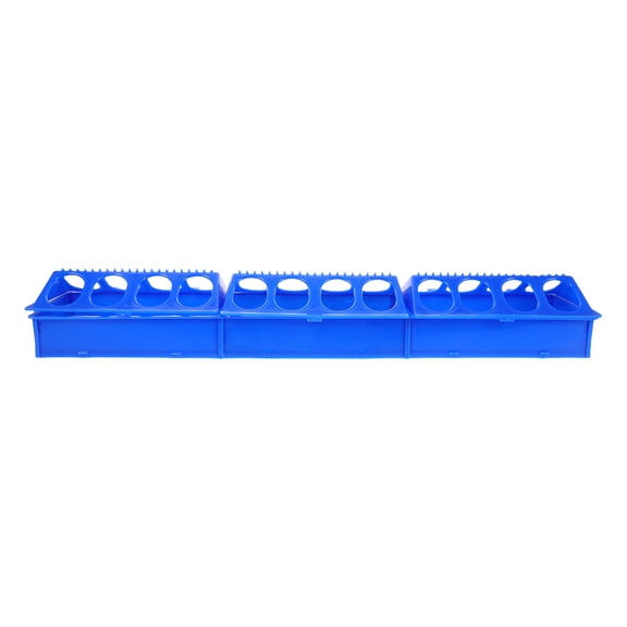 WEAVILUX Durable Blue Pigeon Feeder with Easy Assembly for Outdoor Use
