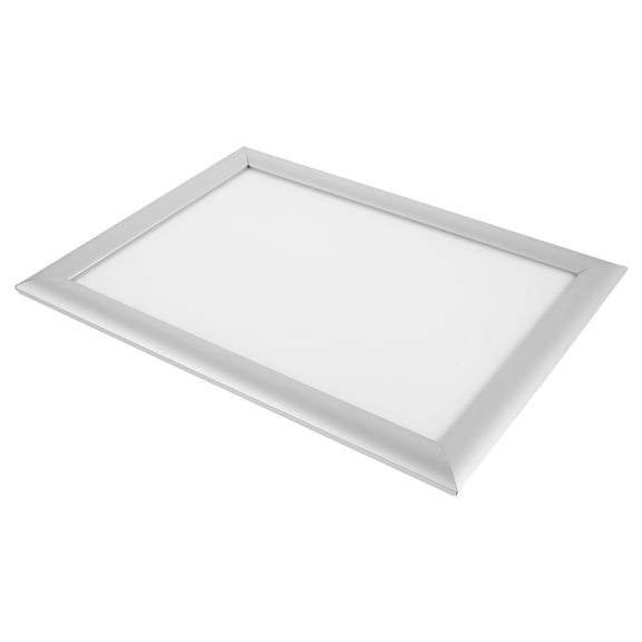 WEAVILUX Plated Silver A4 Aluminum Snap Picture Frame Wall Mount for Elevator and Office
