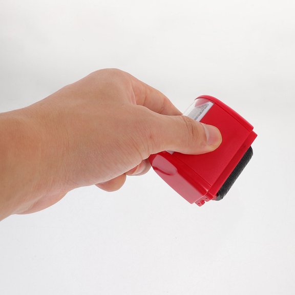 WEAVILUX Convenient Red Plastic Confidential Stamp for Daily Bills and Documents