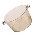 thumbnail image 1 of WEAVILUX Light Brown Acrylic Beverage Tub with Handle for Home, Outdoor, Party, and Event Use - Drink Cooler, 1 of 8