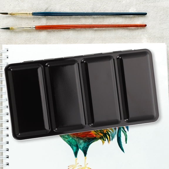 WEAVILUX Portable Metal Watercolor Palette Box, Empty Pigment Storage Case for Artists and Beginners, 1 Piece