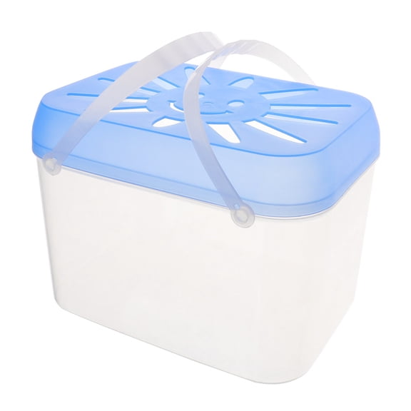 WEAVILUX Handheld Transparent Fish Tank Made of Premium Plastic for Office Home Decoration