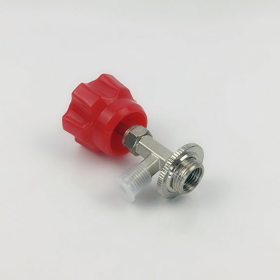WEAVILUX Red Can Tap Valve Refrigerant Bottle Adapter for Easy Opening of Refrigerant Cans, Plastic and Metal, 1 Piece