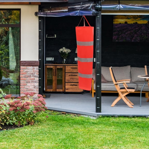 WEAVILUX Outdoor Red Wind Direction Indicator with Fast-Drying Fabric
