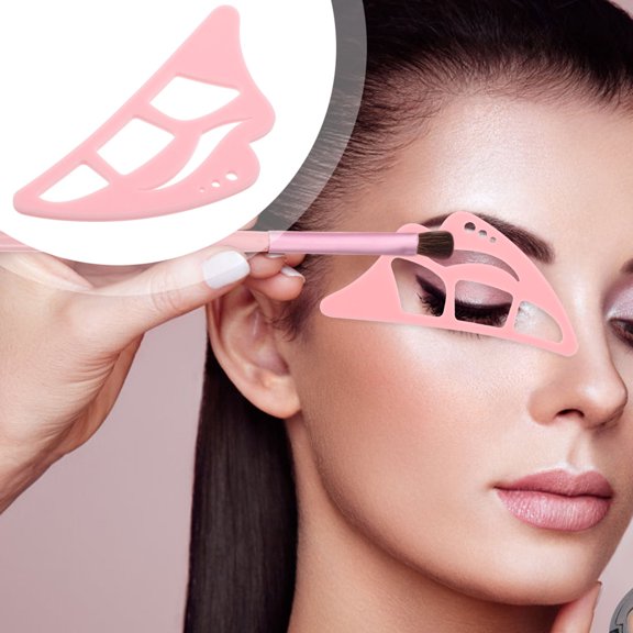 WEAVILUX Silicone Eye Shadow Stencil, Pink, Easy Application for Manicure