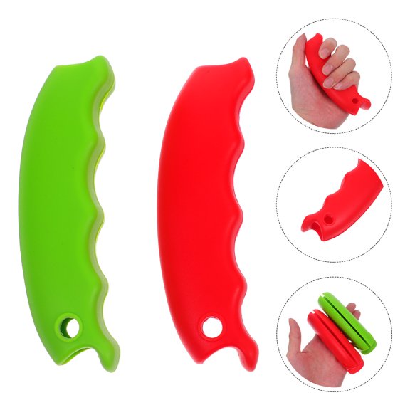 WEAVILUX Silicone Bag Carrier Handles, Ergonomic Lightweight Grip, Reusable, Assorted Colors, 2-Pack for Comfortable Carrying