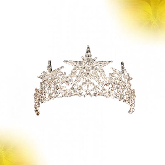 WEAVILUX Bridal Hair Accessories with Crystal Star Design for Weddings, Engagements, and Special Celebrations