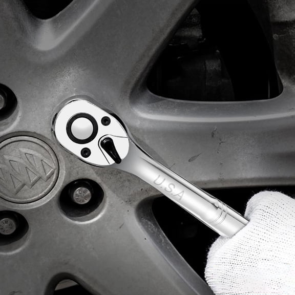 WEAVILUX Ratchet Spanner Silver Hard Chrome Vanadium Alloy Easy Handle for Home Professional