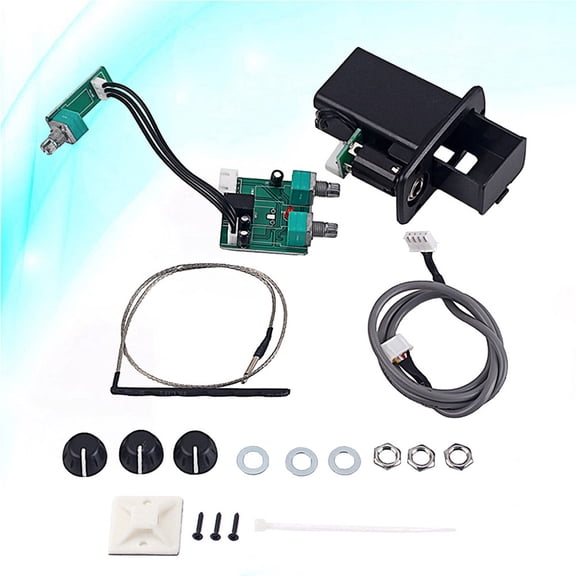 WEAVILUX Soundhole Mounted Piezo Pickup Preamp with Rotary Controls for Guitar Black Finish