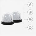 WEAVILUX Sublimation Snow Globe Photo Frame, 2-Piece Clear Kit for ...