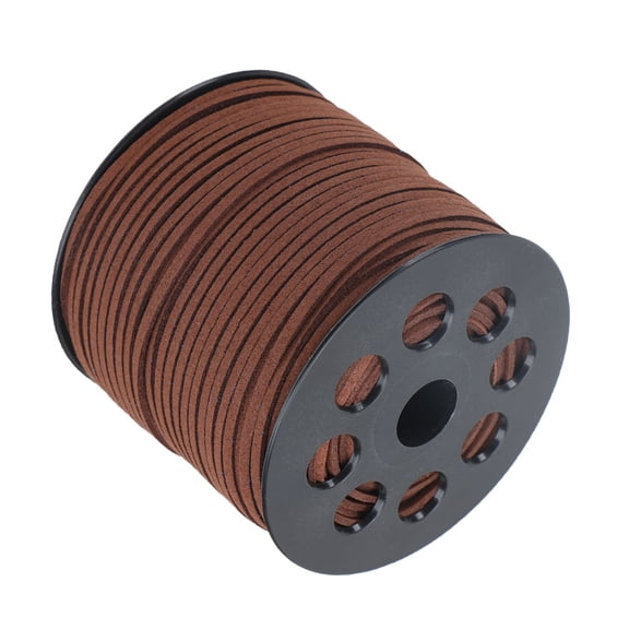 WEAVILUX Round Cord for Jewelry Making Coffee 1 Roll 354.3 In