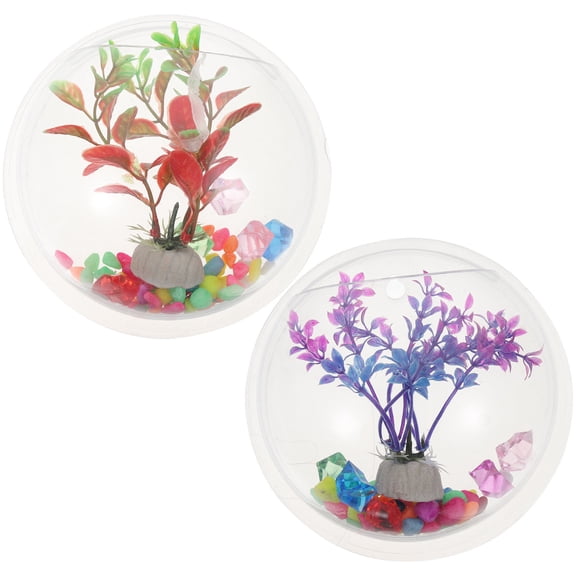 WEAVILUX Minimalist Wall Mount Aquarium Fish Tank 1 Piece Stylish Home or Office Fish Tank for