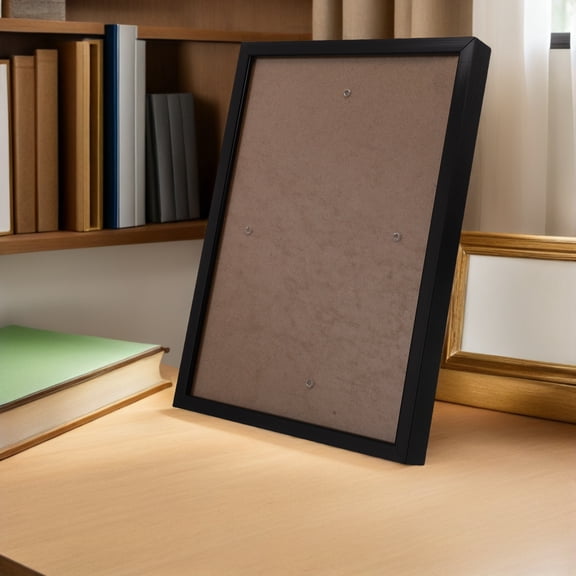 WEAVILUX Wall Mounted Aluminum Photo Frame Black for Gallery Office Display, Modern Design, Easy to