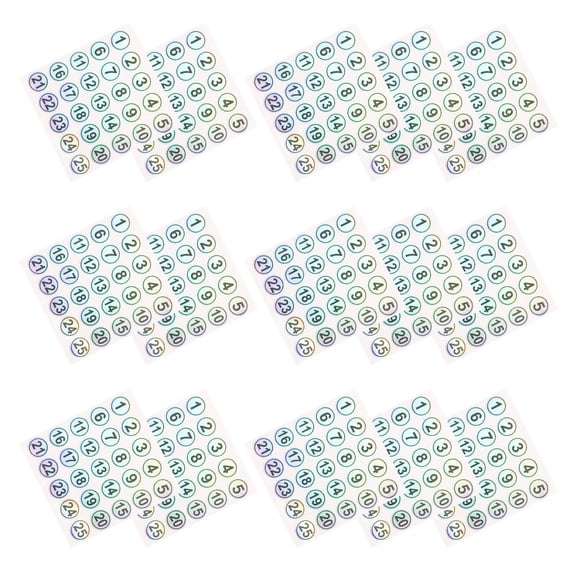 WEAVILUX Tear-Resistant Number Stickers with Strong Adhesive for Labeling Cups, Storage Bins, and Organizing Household Items