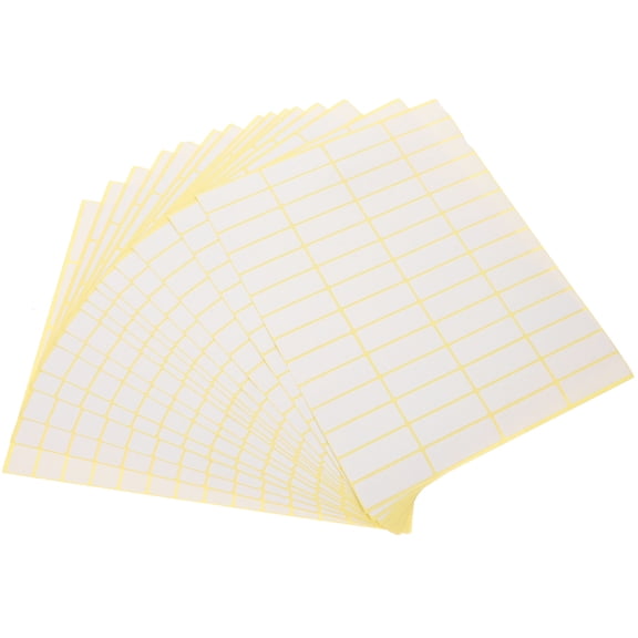 WEAVILUX Small White Price Stickers, Retail Labels for Home, Office, Store Pricing and Organization, 15-Sheet Pack