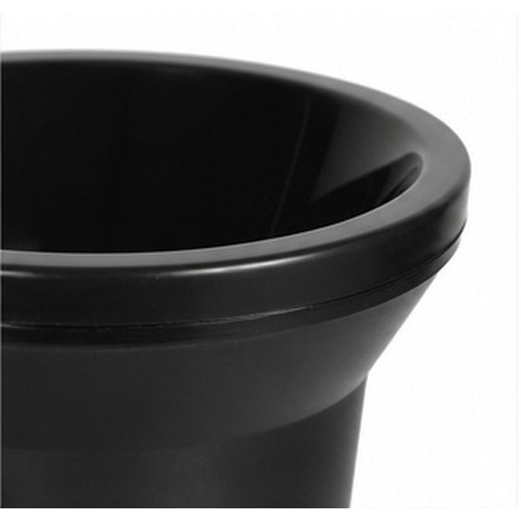 WEAVILUX Wine Tasting Dump Bucket Set, Black PP Spittoon Cups with Removable Lid