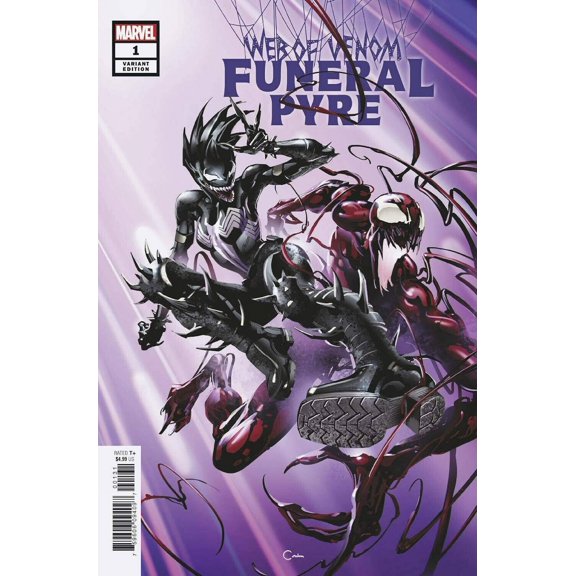 WEB OF VENOM FUNERAL PYRE 1 1:25 CLAYTON CRAIN VARIANT NM